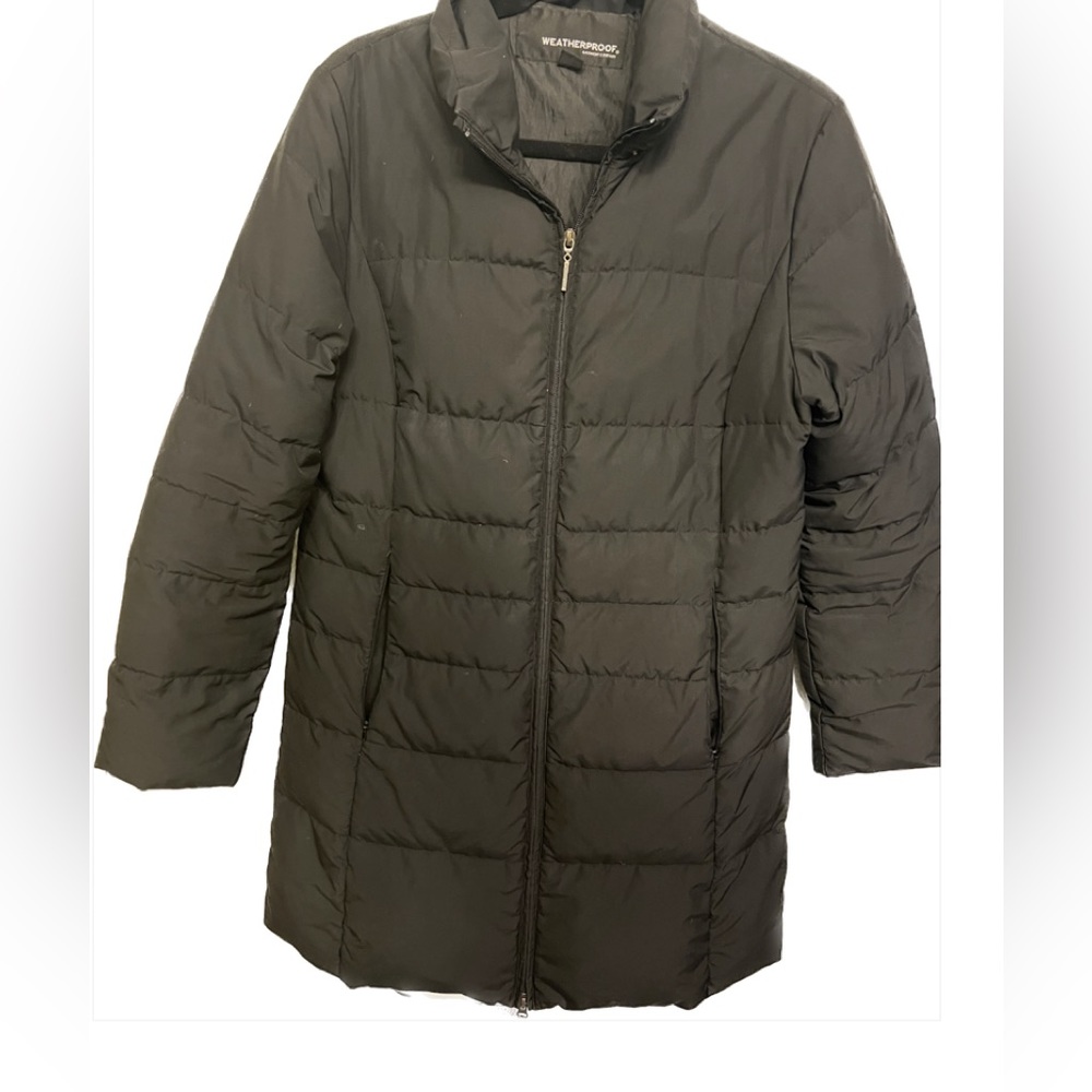 Weatherproof Garment Company long black down coat women’s size M